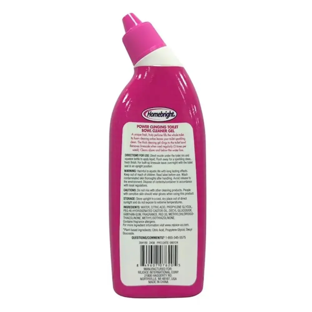 3 pk HOMEBRIGHT Power cleaning Toilet Bowl cleaner GEL‎ 14.5onz each